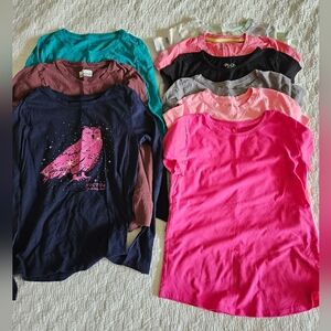 9 of youth large 10 12 t-shirts and long sieve t-shirts